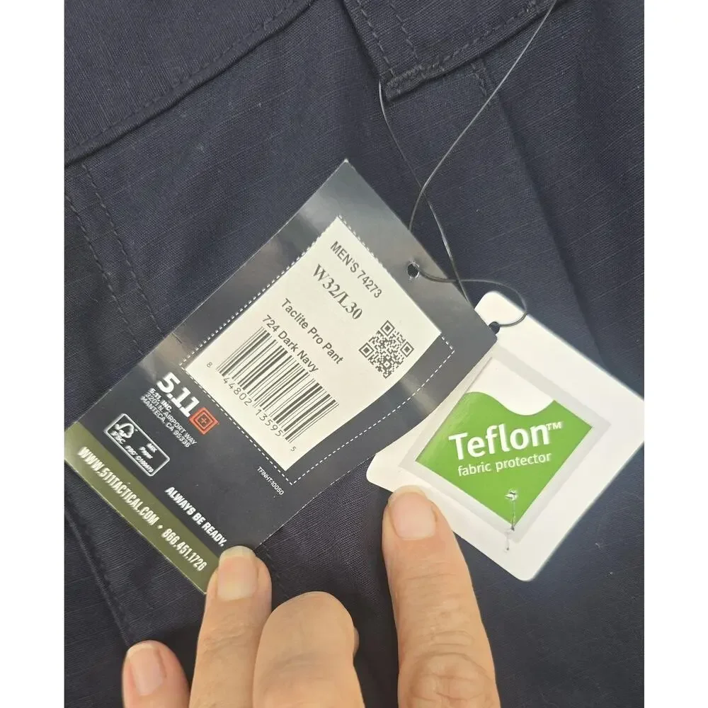5.11 Tactical Pants Men 32x30 Blue Taclite Pro Cargo Water Resistant Teflon